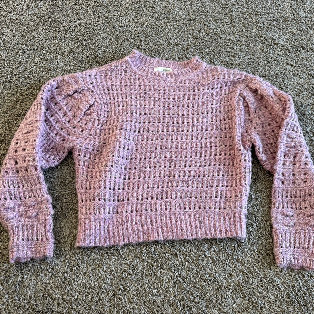 Universal Thread Mauve Crochet Sweater